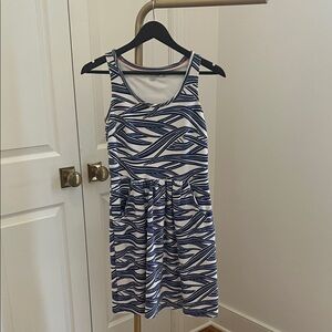 Boden Blue and White Mini Dress